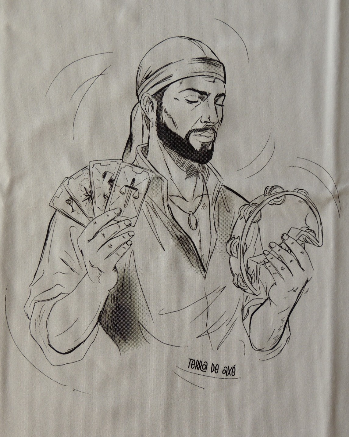 Camiseta Baby Look Cigano - Coleção Ponto Firmado