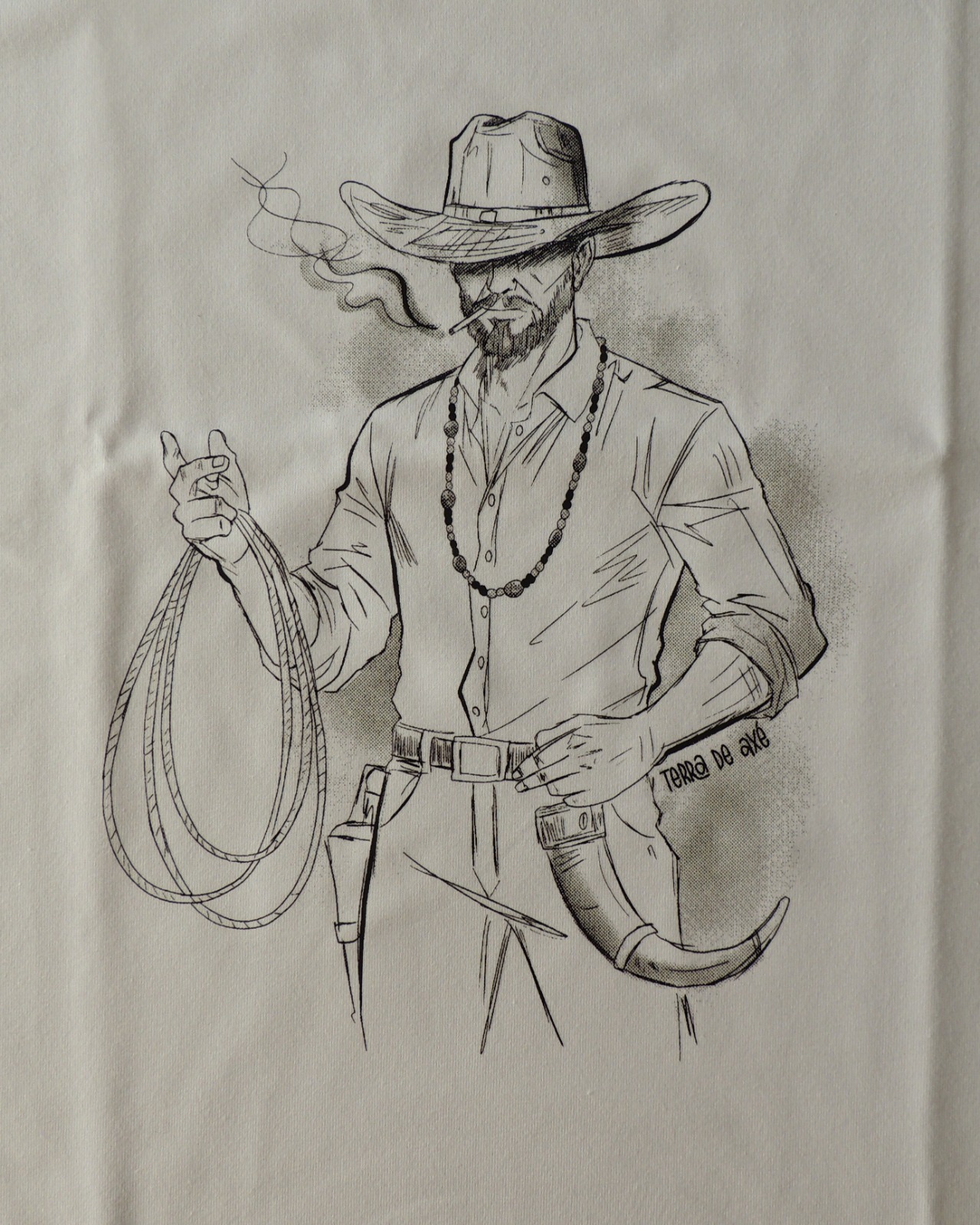 Camiseta Oversized Boiadeiro - Coleção Ponto Firmado