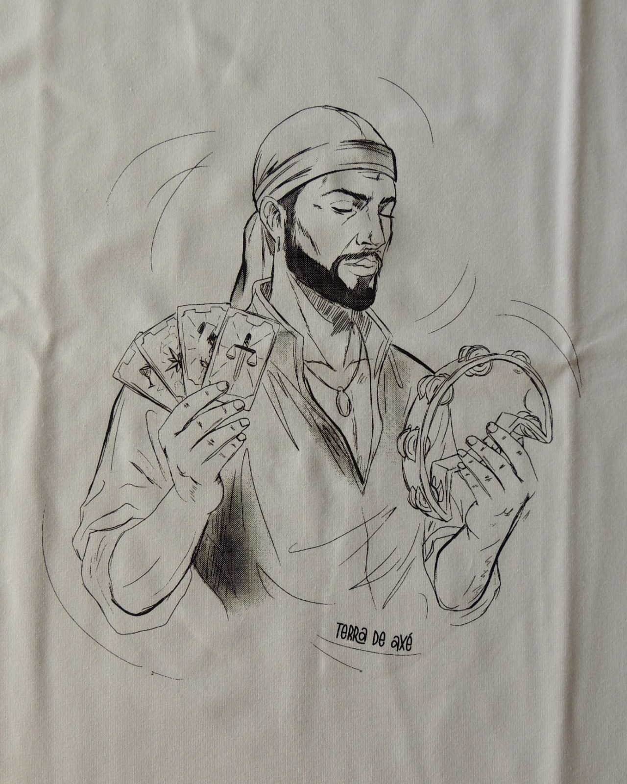 Camiseta Oversized Cigano - Coleção Ponto Firmado